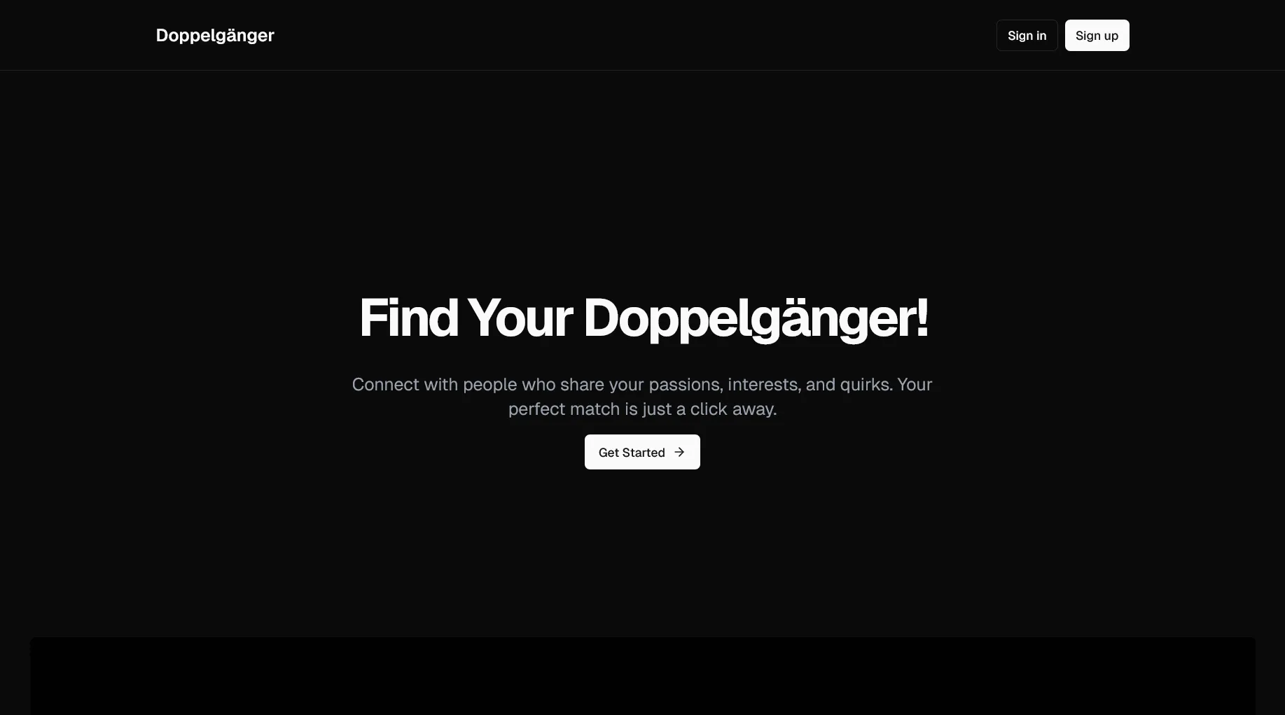 SoulMegle interest-based matching homepage