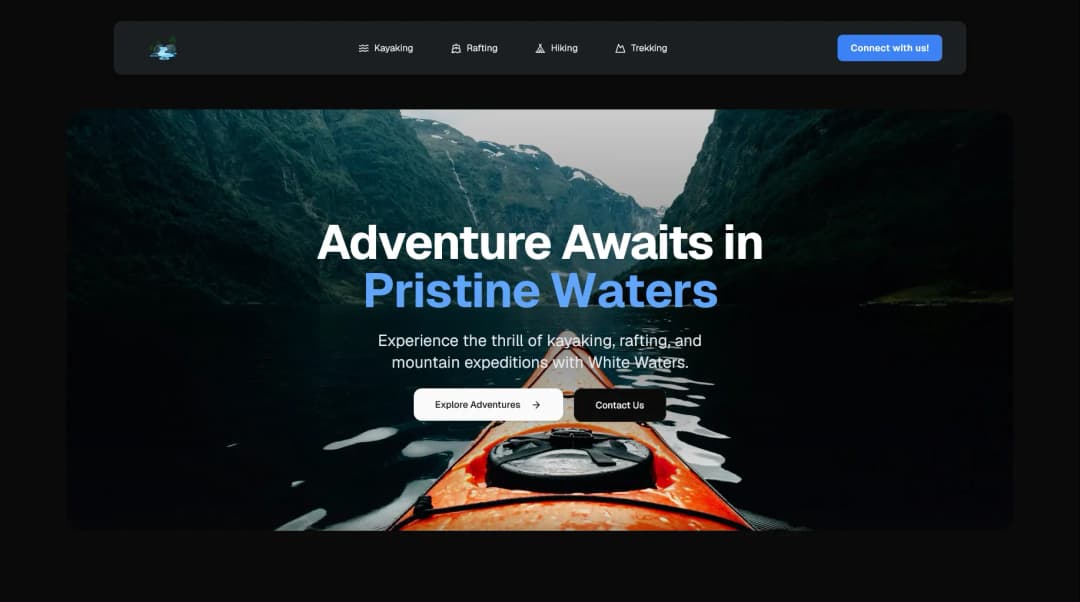 White Waters background